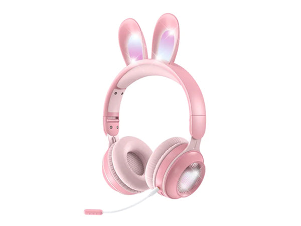 BDI Rainbow Rabbit Luminous Wireless 5.0 Headphone Pink BDI