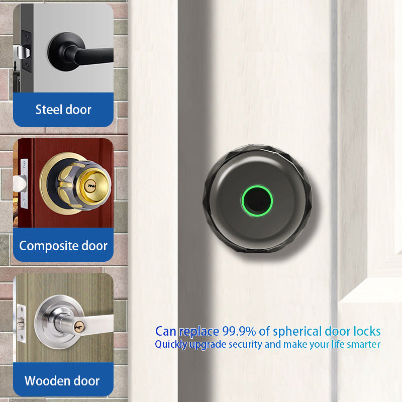 BDI Smart Knob Biometric Door Lock with Keys & TUYA  App Control