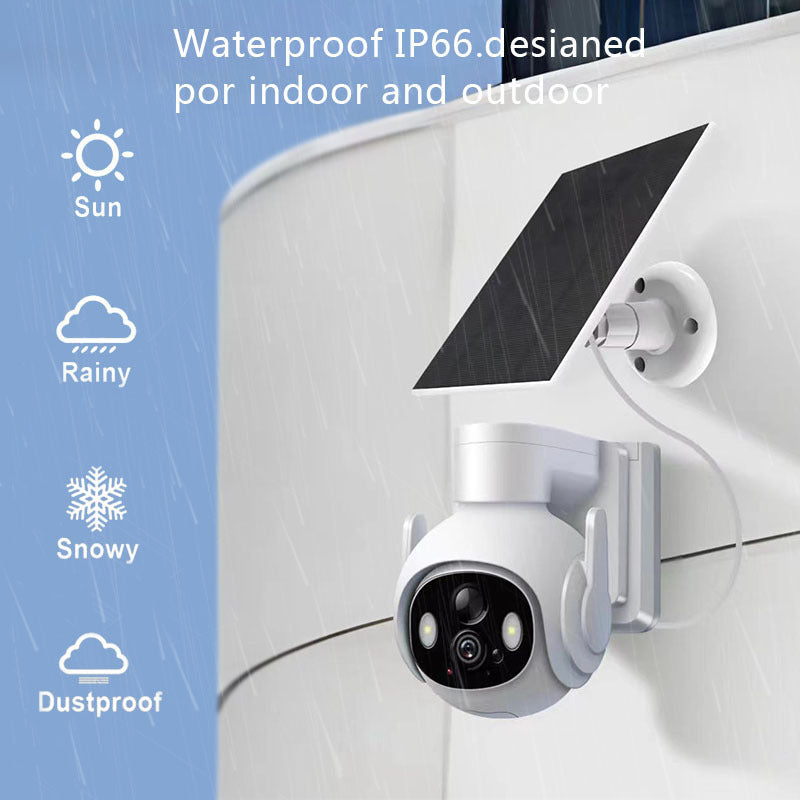 New AI Outdoor Waterproof Solar 3MP WiFi PAN/TILT Scurity Camera