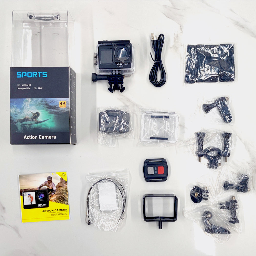 BDI 4K HD Sports Action Camera with Wi-Fi & Remote