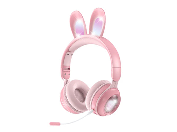BDI Rainbow Rabbit Luminous Wireless 5.0 Headphone - Pink