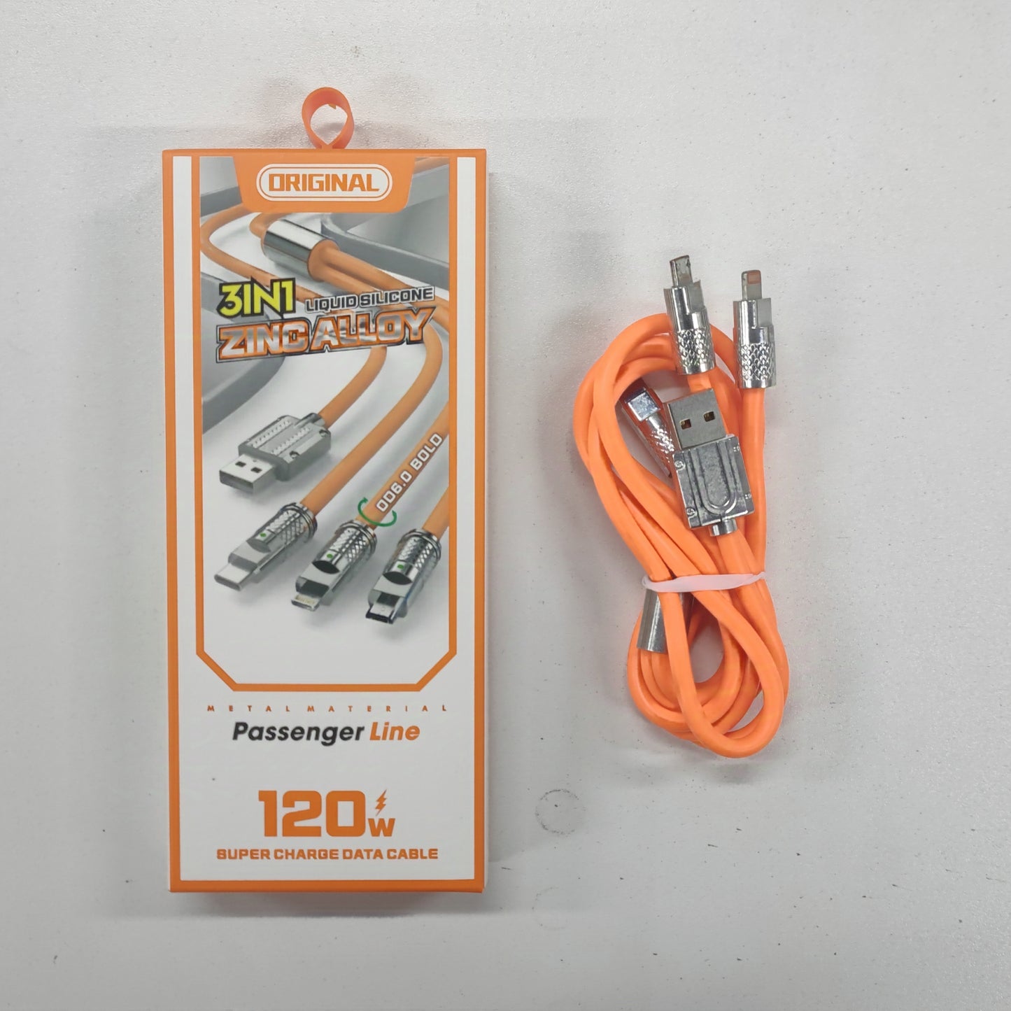 3-in-1 data cable 120W super fast charge