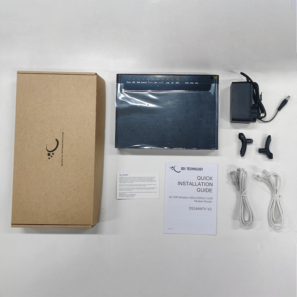 AC Dual Band VDSL2+ Modem Router with VoIP